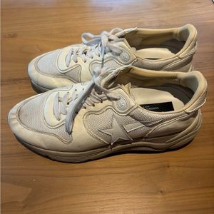 Golden Goose Women’s Running Sole in Mesh & White